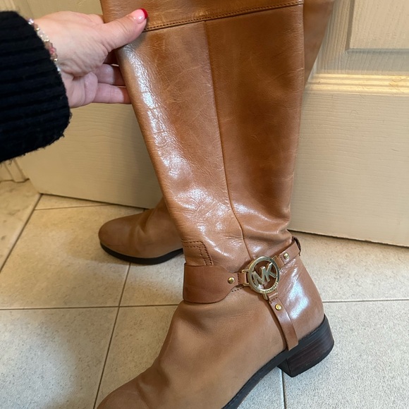 MK Michael Kors Camel leather boots 6.5 - Picture 2 of 9